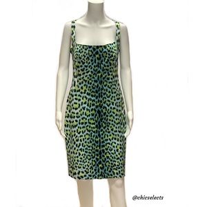 JUST CAVALLI CHEETAH-PRINT BODYCON DRESS